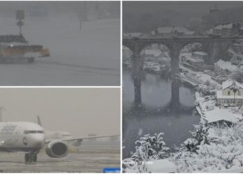 Fenomen meteorologic extrem în Europa și America: Ninsori, vânt puternic și inundații paralizează mai multe state