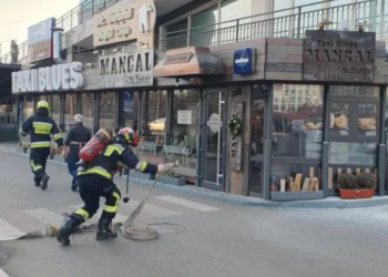 Un restaurant din capitală a luat foc, în această după-amiază: Au intervenit pompierii