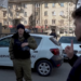 „- Îți pare că ești de la MAI? – Pietonează mai departe!” Scandal pe un trotuar blocat de mașini, între un activist și doi agenți de pază