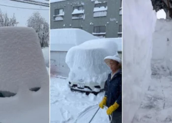 Ninsori record în Japonia: Strat de zăpadă de până la trei metri