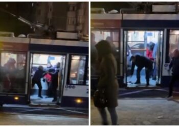 Conflict într-un troleibuz din Chișinău: Doi bărbați au avut o altercație fizică