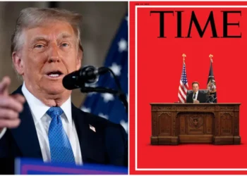 Imaginea lui Elon Musk în Biroul Oval de la Casa Albă, pusă pe coperta revistei Time. Cum a reacționat Donald Trump