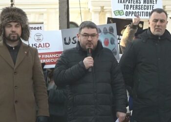 Protest în fața Ambasadei SUA: Partidul „Șansă” acuză PAS de finanțare ilegală de către USAID