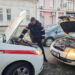 Carabinierii din Chișinău au ajutat un șofer în dificultate pe strada Vasile Alecsandri