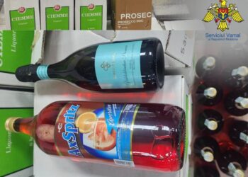 Contrabandă cu băuturi alcoolice din Italia, depistată la vama Leușeni