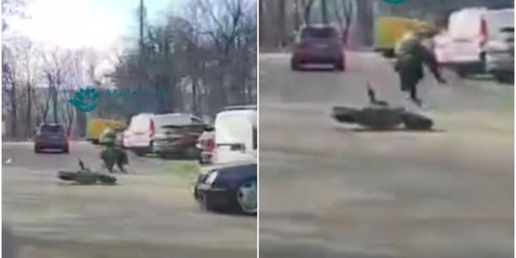 Tânăr pe trotinetă, lovit de o mașină în Chișinău