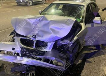 Accident cu trei automobile în Bender