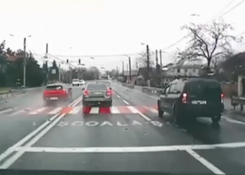 Tânăr sancționat pentru manevre periculoase în trafic