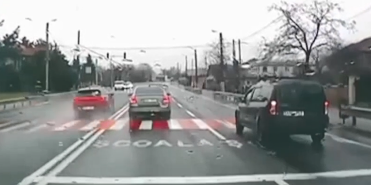 Tânăr sancționat pentru manevre periculoase în trafic