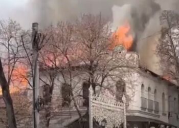 Incendiu de proportii, la un restaurant din Chisinau