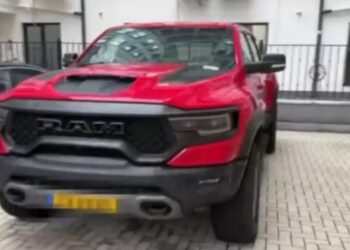 Dodge RAM TRX furat din Luxemburg, descoperit în Republica Moldova