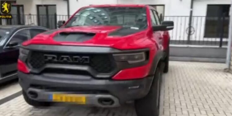 Dodge RAM TRX furat din Luxemburg, descoperit în Republica Moldova