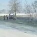 Accident la Gordinești din cauza zăpezii căzute în aprilie: un șofer s-a răsturnat cu mașina