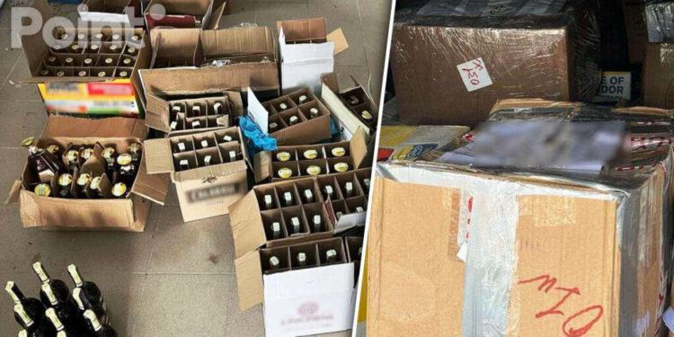 Moldovean amendat în România pentru contrabandă cu alcool