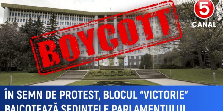 ”Protest împotriva anarhiei pe care guvernarea actuală a început să o intensifice”.Blocul „Victorie” boicotează ședințele parlamentului în această săptămână.