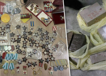 Un colecționar din Moldova, reținut în Ucraina: A încercat să scoată ilegal distincții într-un rezervor de benzină
