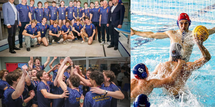 Aur pentru Moldova la polo pe apă: Lotul Național al țării, medaliat la turneul „Inter Cup” din Cehia