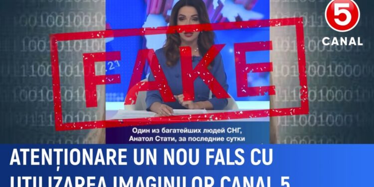 Atenționare. Un nou fals cu folosirea imaginilor Canal 5