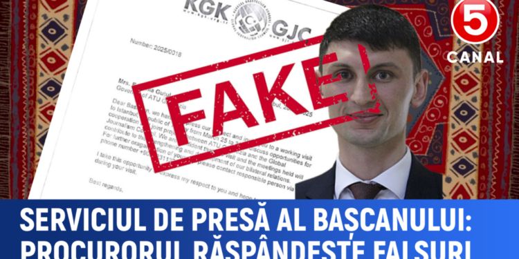 Serviciul de presă al bașcanului acuză procurorul de dezinformare
