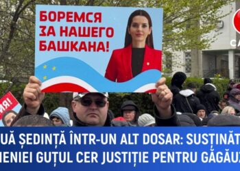 O nouă ședință într-un alt dosar. Susținătorii Evgheniei Guțul cer dreptate pentru Găgăuzia