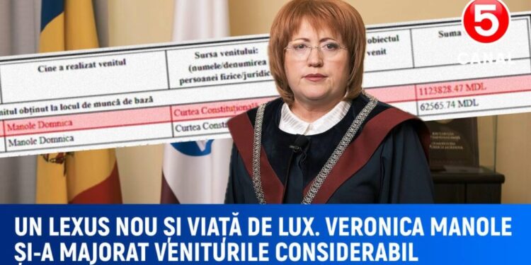 Pensiile cresc cu doar 2 lei, în timp ce „slujitorii puterii” trăiesc în lux. Veronica Manole a cumpărat un nou Lexus și și-a majorat considerabil veniturile