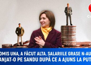 A promis una, dar a făcut alta. După ce a ajuns la putere, salariile mari ale funcționarilor publici nu o mai deranjează pe Maia Sandu