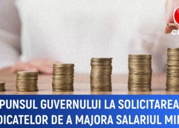 De aproape un an, sindicatele cer autorităților să majoreze salariul minim. Ce spune guvernul?