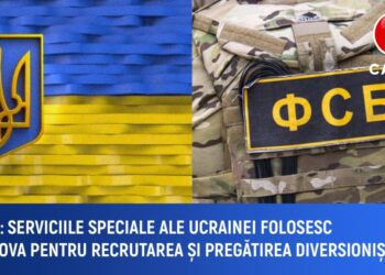 FSB Rusia: Serviciile speciale ale Ucrainei folosesc Republica Moldova pentru recrutarea și instruirea diversioniștilor